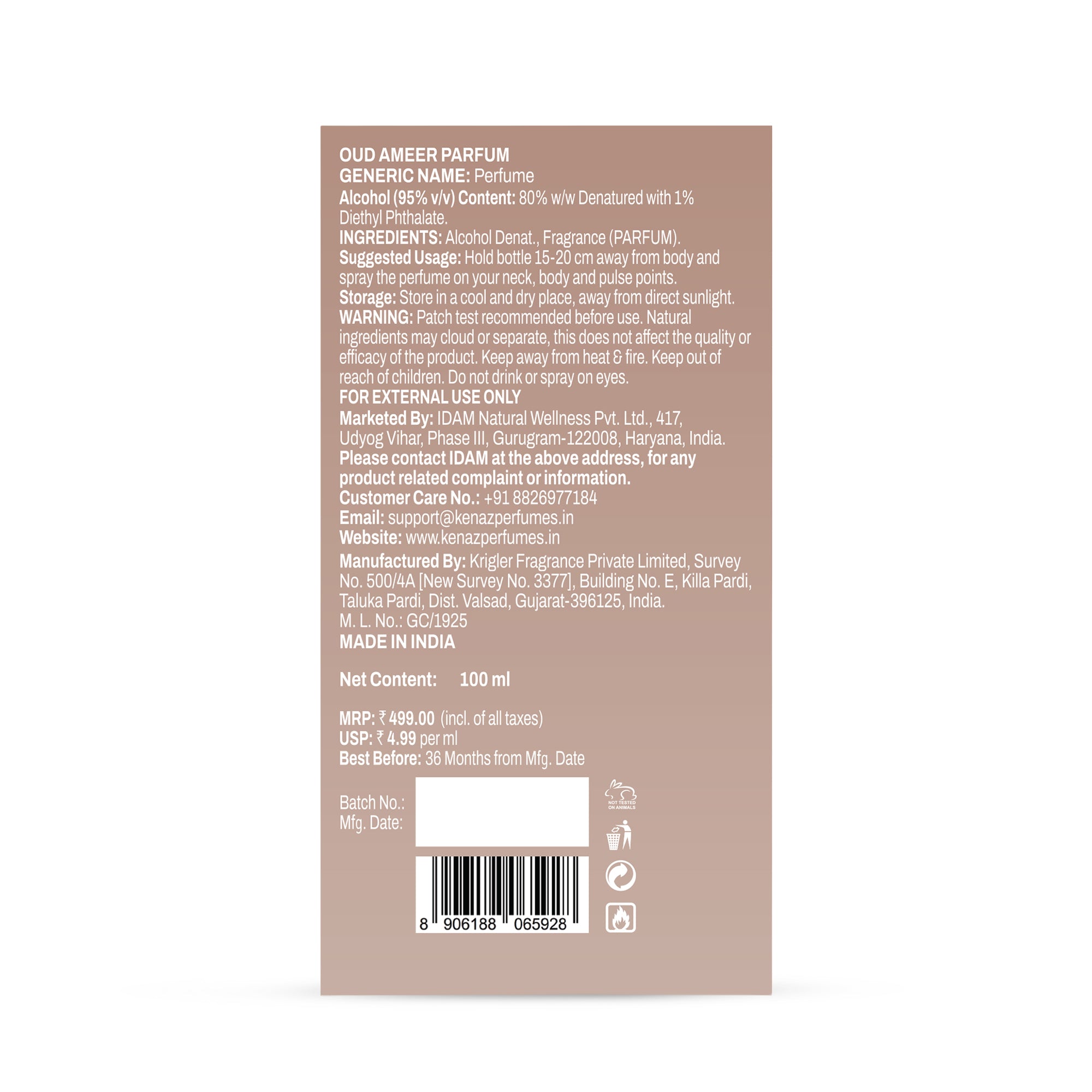 OUD Ameer Unisex - 100ML