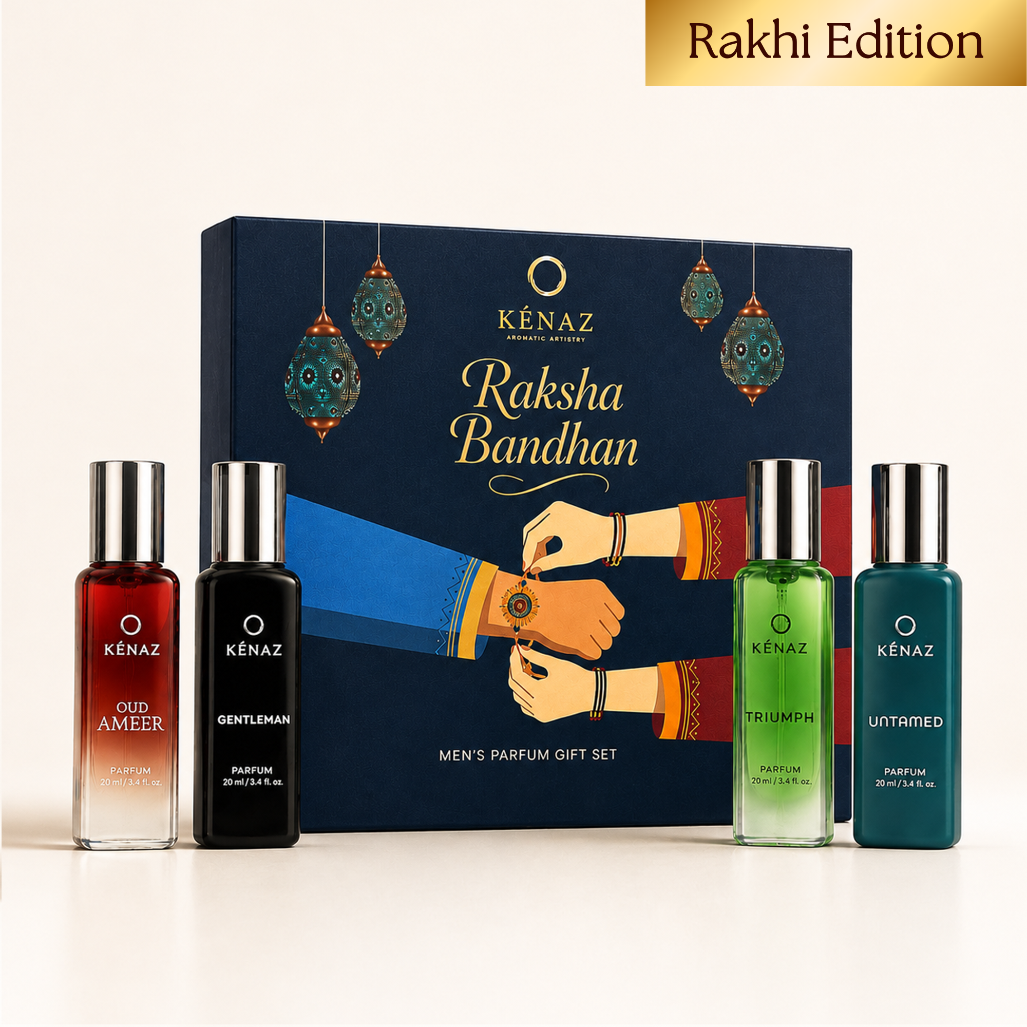 Rakhi Men Parfum Gift Set - 4 x 20ml