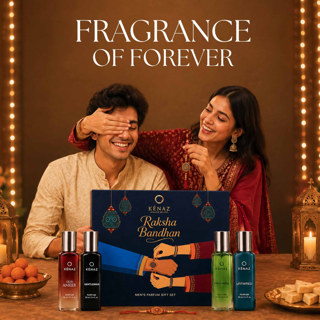 Rakhi Men Parfum Gift Set - 4 x 20ml