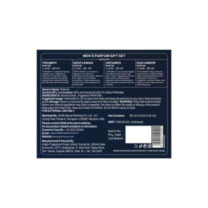 Men Parfum Gift Set - 4 x 20ml